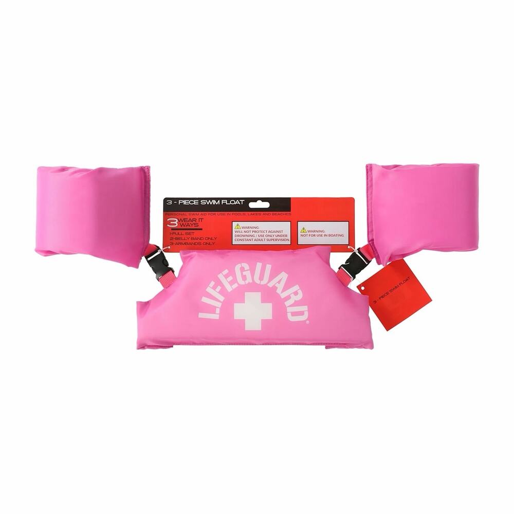 🔥Kids 33-35lbs 3 Piece Swim Float Belly Band Detachable Arm Band Floats BNWT🔥